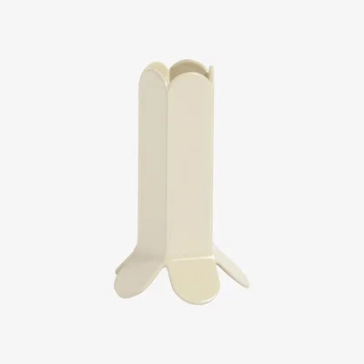 Made in Design Arcs Small Candle stick - / Metal - H 9 cm by Hay White/Beige