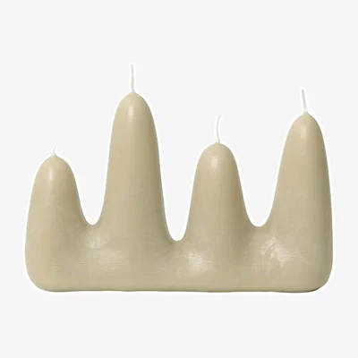 Made in Design Stala Candle wax beige / L 24 x H 15 cm - Ferm Living