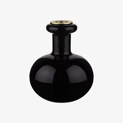 Made in Design Butticula Candle stick glass black / Ø 12.5 x H 14.5 cm - Marimekko