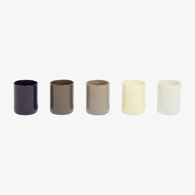 Made in Design Spot Candle holder - / Set 5 - Glass by Hay Grey