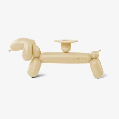Made in Design Can-dog Candle stick - / Aluminium by Fatboy Beige