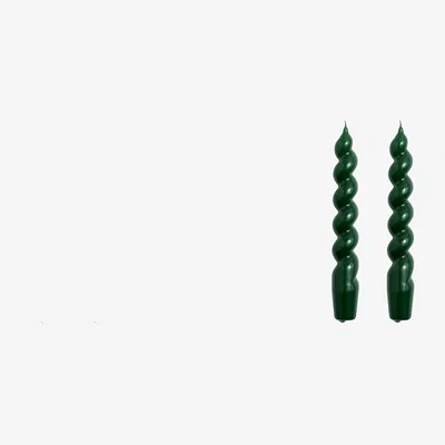 Made in Design Spiral Long candle wax multicoloured / Set of 6 - Hay