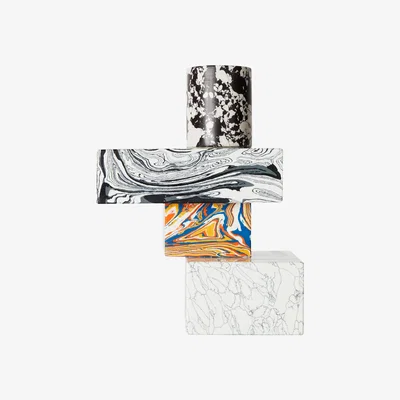 Made in Design Swirl Multi Candelabra - / marble effect by Tom Dixon Multicoloured