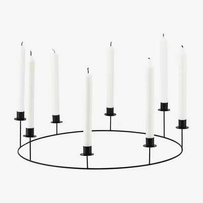 Made in Design Ring Large Candelabra - / Ø 50 cm by House Doctor Black