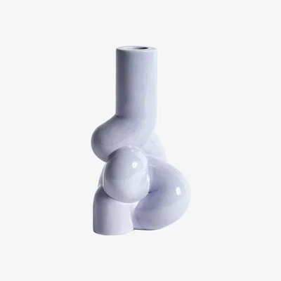 Made in Design W&S - Soft Candle stick - / Porcelain by Hay Purple
