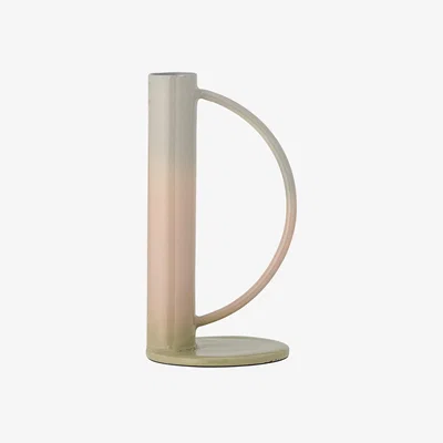 Made in Design Peach Candle stick metal pink / H 15.5 cm - Bloomingville