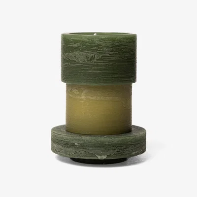 Made in Design Scented candle Stack Fragrances - Forest Green wax / 3 stackable Units - Combustion 50 hours - STAN EDITIONS