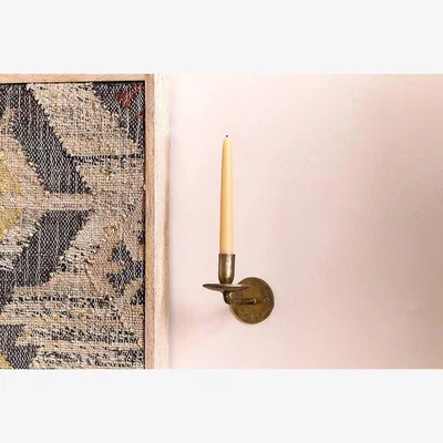 Nkuku Nkuku Usma Iron Candle Sconce | Candles Holders & Lanterns | Antique Brass