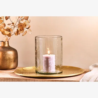 Nkuku Nkuku Irda Glass Hurricane Lantern | Candles Holders & Lanterns | Clear