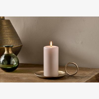 Nkuku Nkuku Dimali Metal Candle Holder With Handle | Candles Holders & Lanterns | Antique Brass