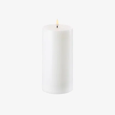 Nordic Nest Uyuni LED Block candle white Ø10.1 cm 20.3 cm