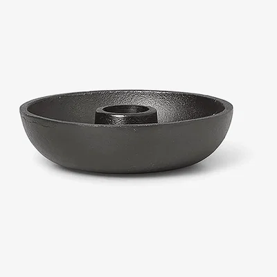Nordic Nest Bowl candle sticks Ø10 cm Blackened aluminum