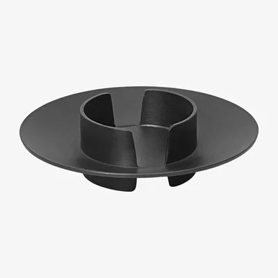 Nordic Nest ferm LIVING Blid block candle holder Black brass