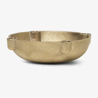 Nordic Nest Bowl advent candle brass brass