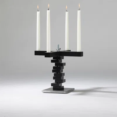 Nordic Nest A2 Spin candleholder black
