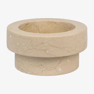 Nordic Nest Mette Ditmer Marble candle sticks for block candle 5 cm Sand