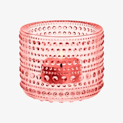 Nordic Nest Kastehelmi candleholder salmon pink