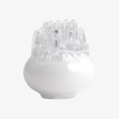 Nordic Nest Kosta Boda Polar candle holder 330 mm White