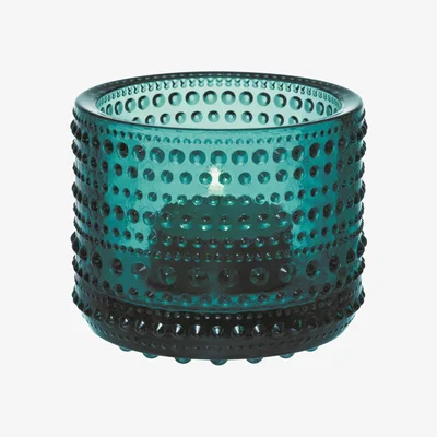 Nordic Nest Kastehelmi candleholder sea blue