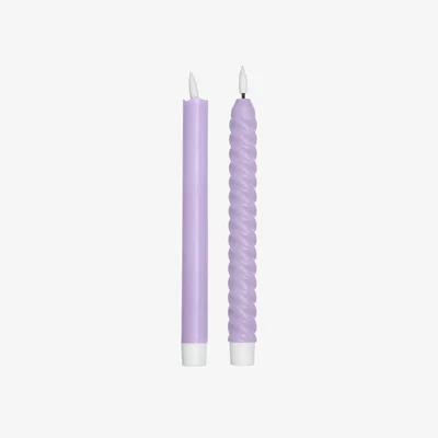 Nordic Nest Design Letters Design Letters LED candle 2-pack Lilac