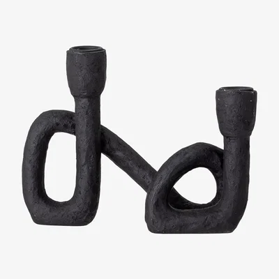 Nordic Nest Mashel candle sticks 16.5 cm black