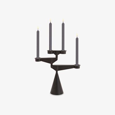 Nordic Nest Spin candle holder mini Black