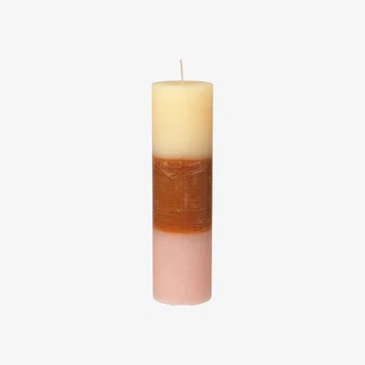 Nordic Nest Rainbow block candle 25 cm Tequila sunrise