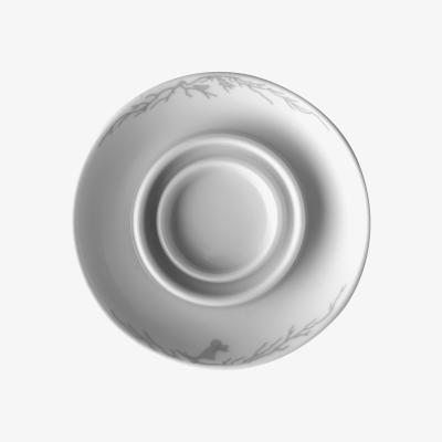 Nordic Nest Alv candle stick Ø14 cm White-grey