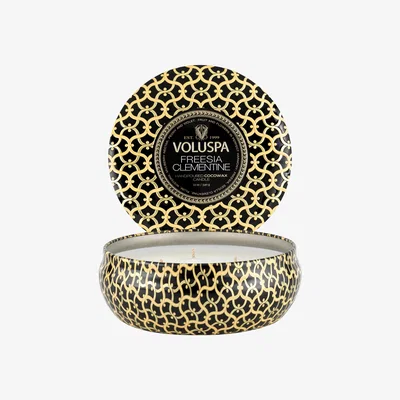 Nordic Nest Maison Noir 3-wick Tin scented 40 hours Freesia Clementine