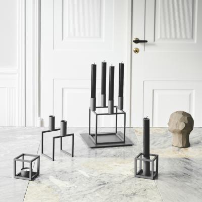 Nordic Nest Kubus 1 candle holder grey