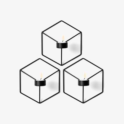 Nordic Nest Pov wall candle 3-pack black
