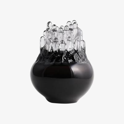 Nordic Nest Kosta Boda Polar candle holder 190 mm Black