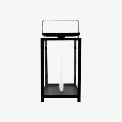 Nordic Nest Ernst lantern for tapered candle 42 cm Black