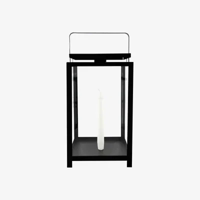Nordic Nest Ernst lantern for tapered candle 42 cm Black