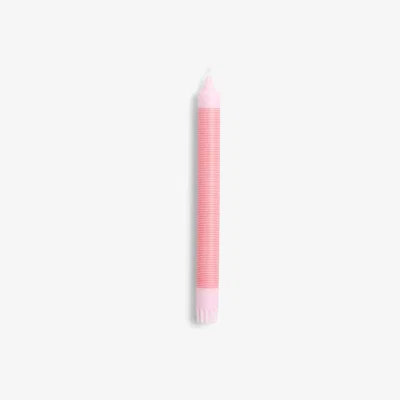 Nordic Nest HAY Pattern candle thin stripe Pink-red