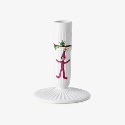 Nordic Nest Hammershøi Christmas candle sticks white 12 cm