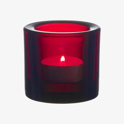 Nordic Nest Kivi candle holder cranberry