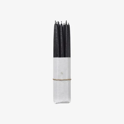 Nordic Nest Broste Copenhagen Broste Copenhagen dipped antique candles 10-pack Simply black