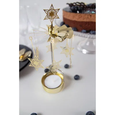 Nordic Nest Art Deco star Angel Chimes Gold