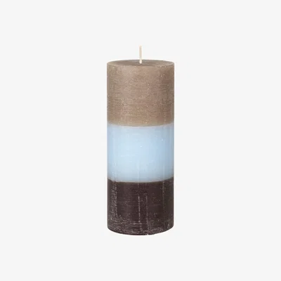 Nordic Nest Rainbow block candle 17 cm Fungi sky