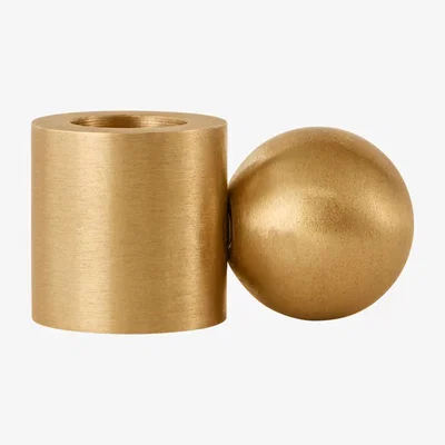 Nordic Nest Palloa candle small Brushed brass