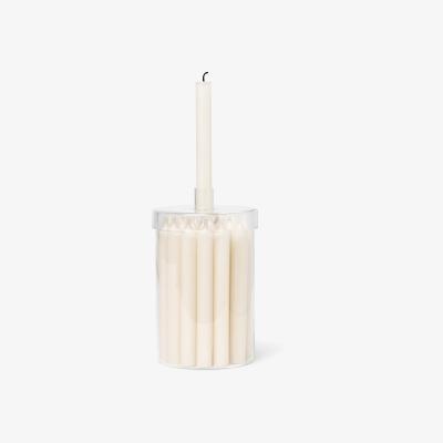 Nordic Nest Countdown to Christmas glass jar with 24 light off white