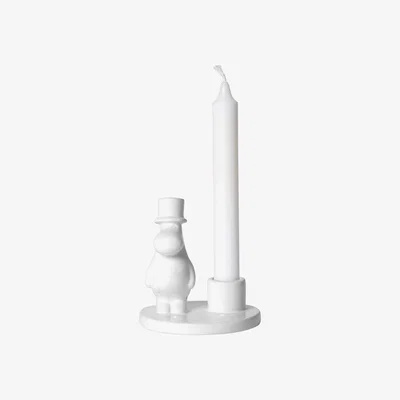 Nordic Nest Pluto Design Moomin pappa candle sticks ceramic White