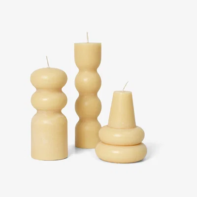 Nordic Nest ferm LIVING Torno light 3-pack Ø4 cm Pale Yellow