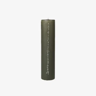 Nordic Nest Broste Copenhagen calender candle green