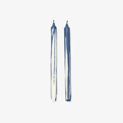 Nordic Nest Dryp stearin candle 2-pack Deep Blue
