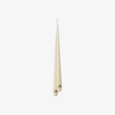 Nordic Nest Laquer antique candle 35 cm Off White