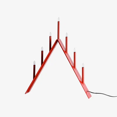 Nordic Nest SMD Design Spica 7 Advent candle holder Red led