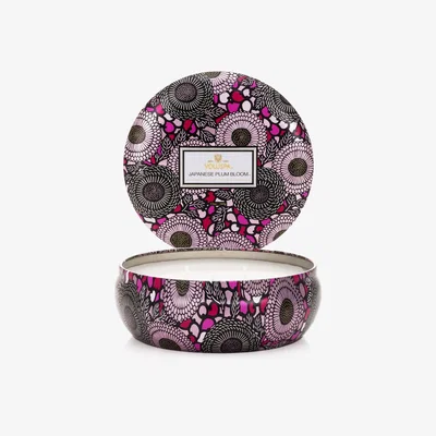 Nordic Nest 3-wick in a tin candle 60 hours Japanese Plum Bloom