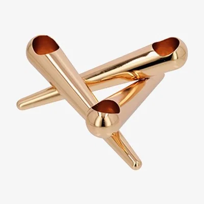 Nordic Nest Uyuni Lighting Uyuni Bonfire candle sticks 3 arms Rosé gold